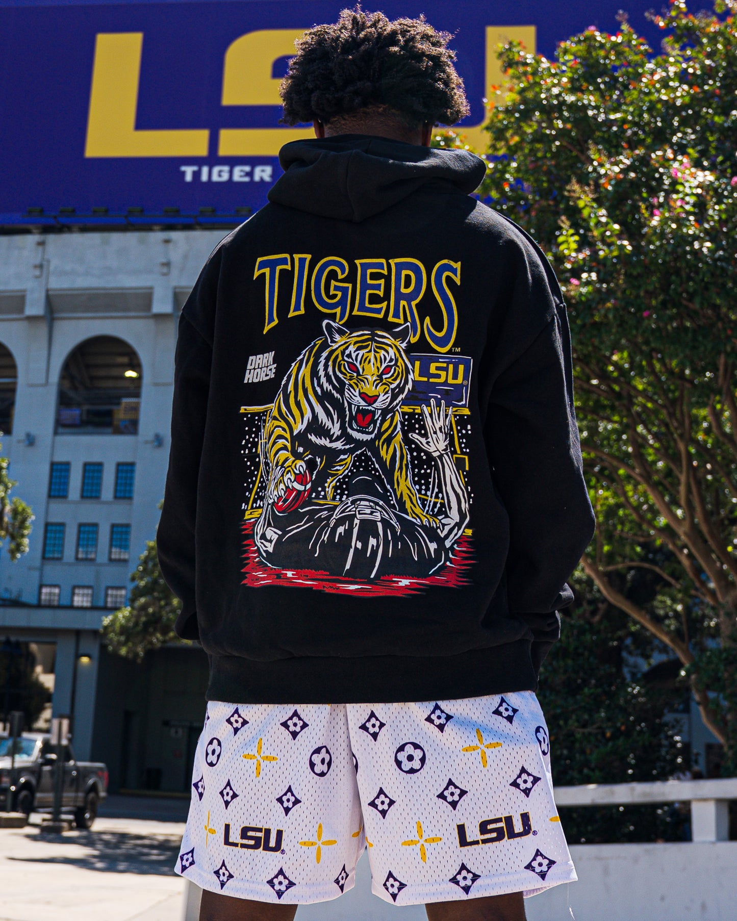 White LSU Shorts (LIMITED QUANTITY)
