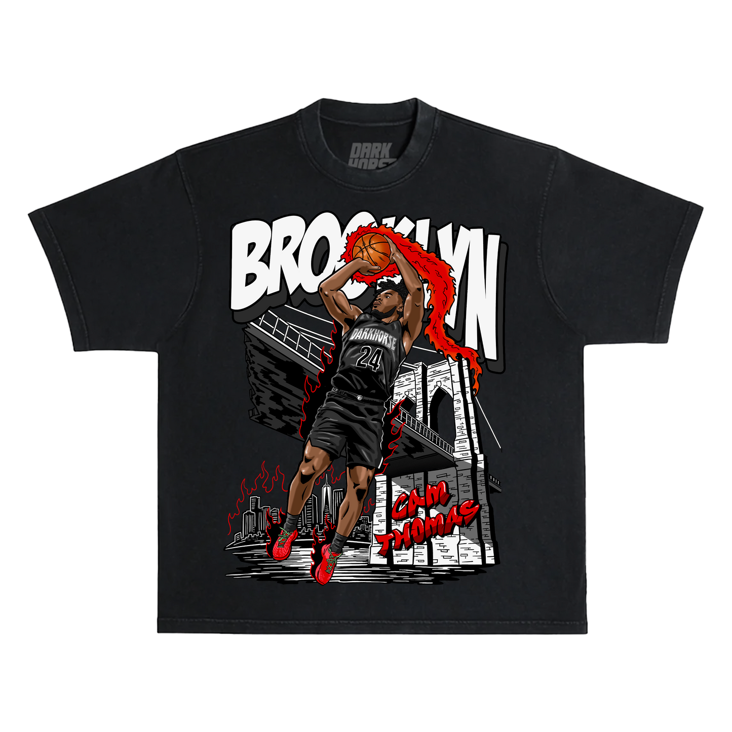 Black Cam Brooklyn Tee