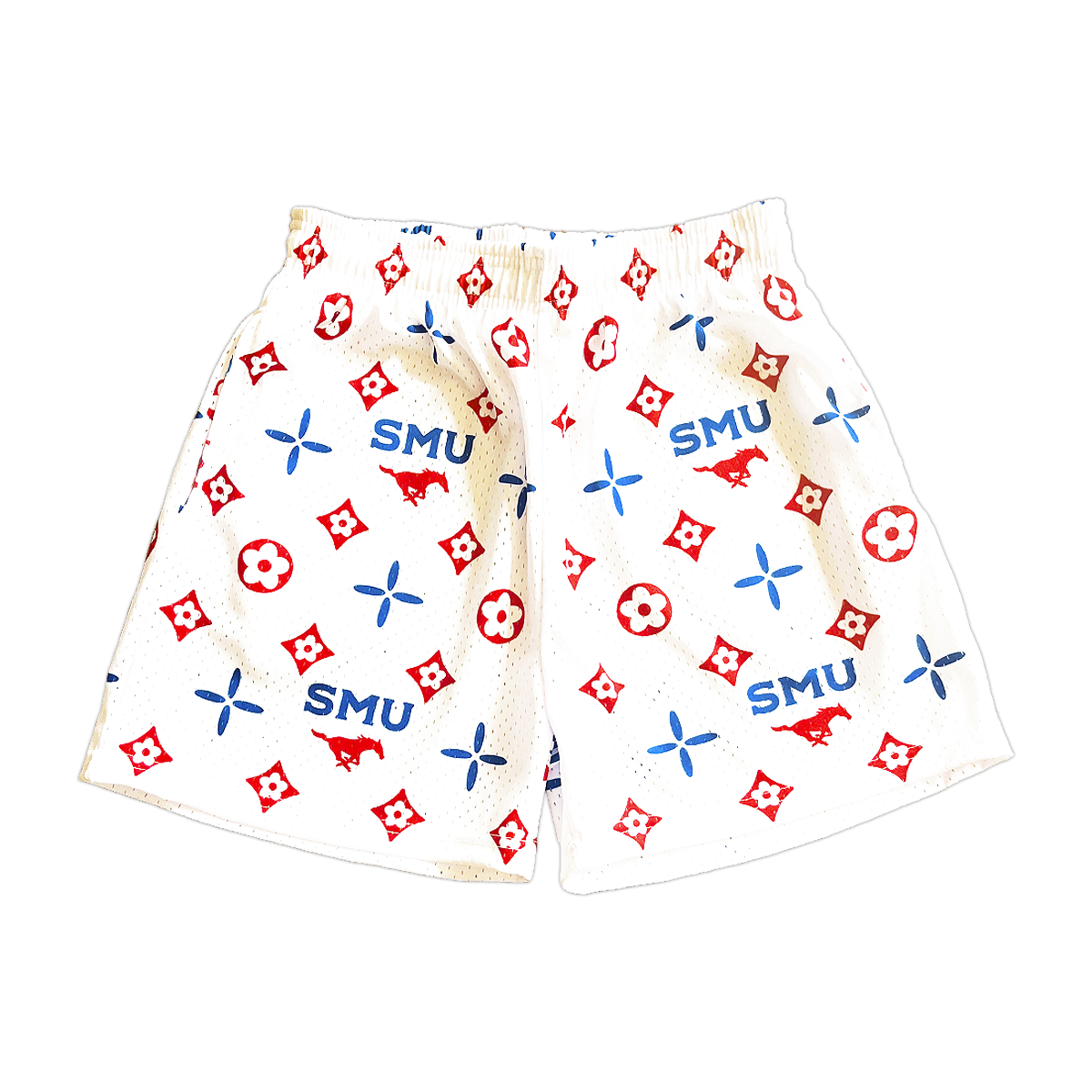 White SMU Shorts