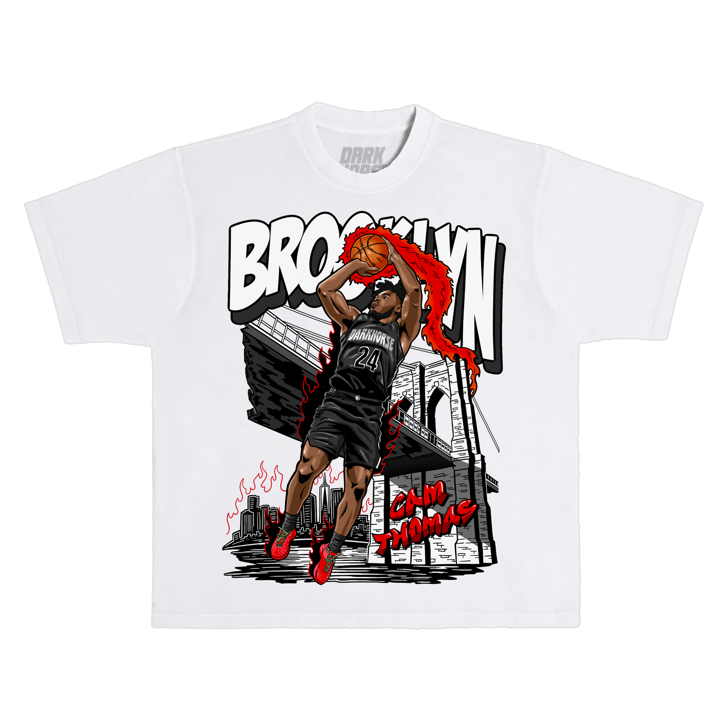 White Cam Brooklyn Tee